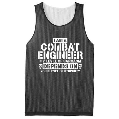 Im A Combat Engineer Funny Combat Engineering Mesh Reversible Basketball Jersey Tank