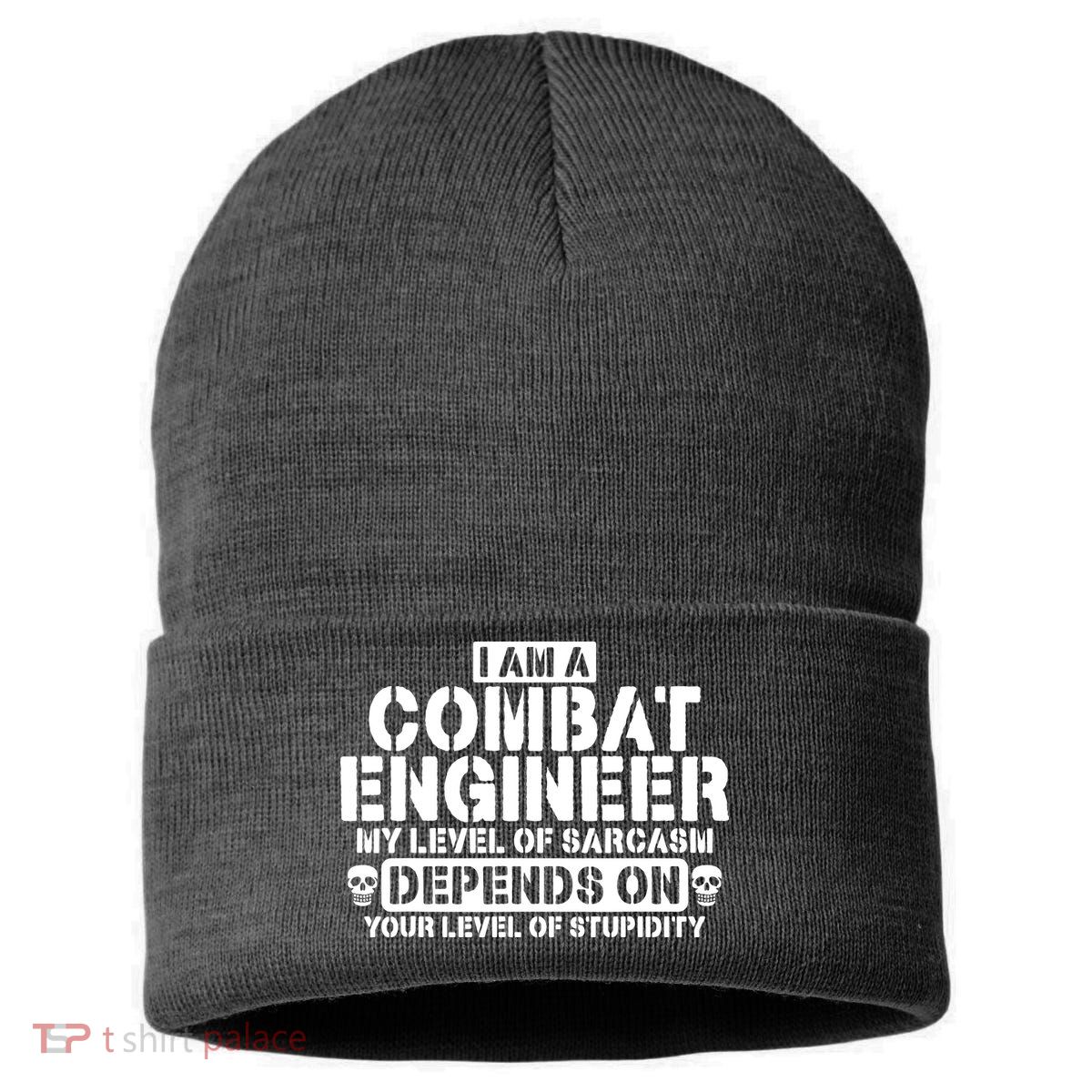 Im A Combat Engineer Funny Combat Engineering Sustainable Knit Beanie
