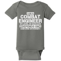 Im A Combat Engineer Funny Combat Engineering Baby Bodysuit
