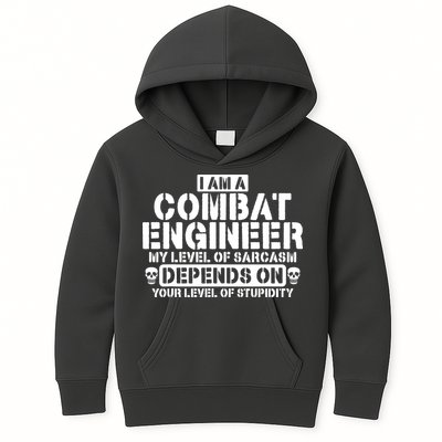 Im A Combat Engineer Funny Combat Engineering Kids Hoodie