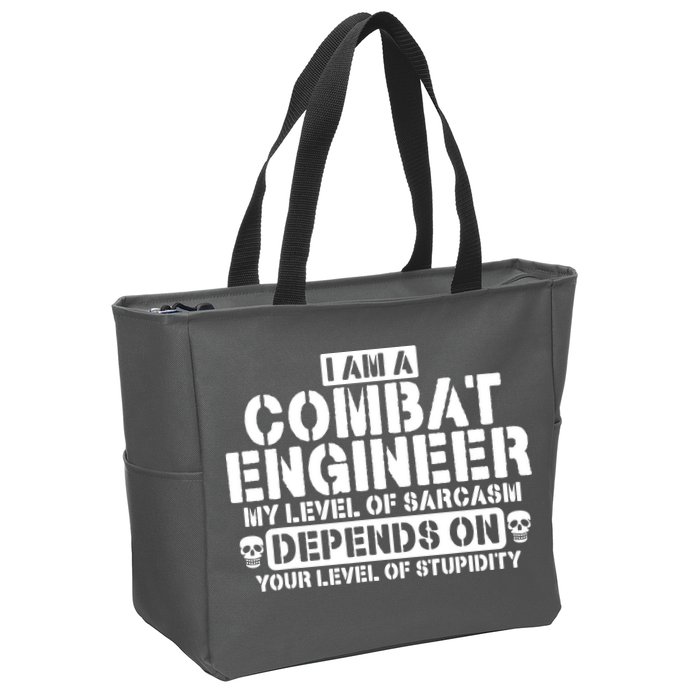 Im A Combat Engineer Funny Combat Engineering Zip Tote Bag