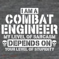 Im A Combat Engineer Funny Combat Engineering Zip Tote Bag