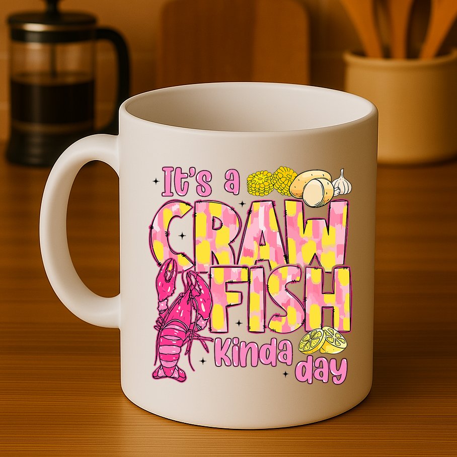It's A CrawFish Kinda Day Crawfish Funny Louisiana Seafood Mug
