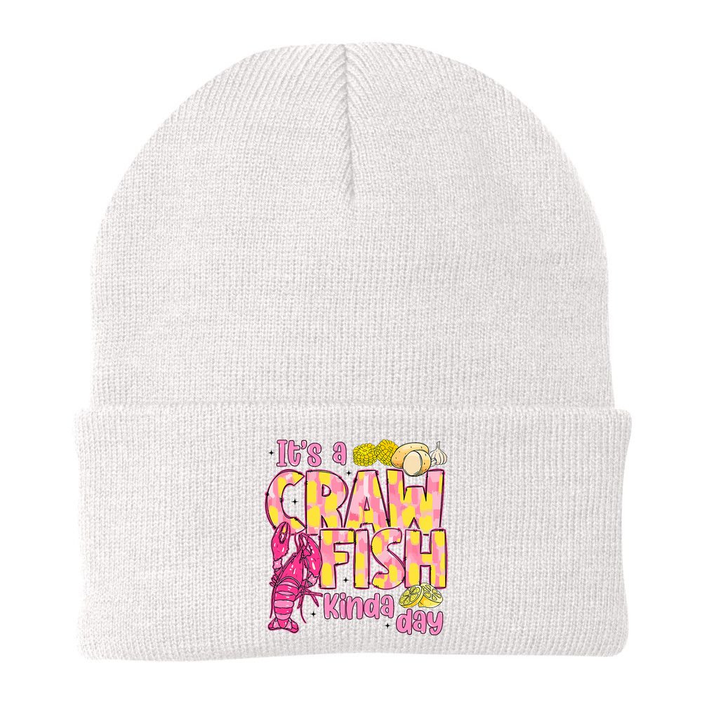 It's A CrawFish Kinda Day Crawfish Funny Louisiana Seafood Beanie