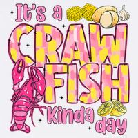 It's A CrawFish Kinda Day Crawfish Funny Louisiana Seafood Women's V-Neck T-Shirt