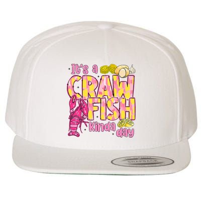 It's A CrawFish Kinda Day Crawfish Funny Louisiana Seafood Wool Snapback Cap