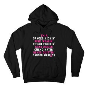 Im A Cancer Kickin Pink Wearin Tough Fightin Tall Hoodie