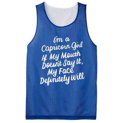 Im A Capricorn If My Mouth Doesnt Say It Birthday Gift Mesh Reversible Basketball Jersey Tank