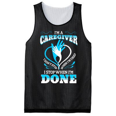 I'm A Caregiver Caregiving Nurse Carer Help Mesh Reversible Basketball Jersey Tank