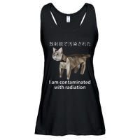 I Am Contaminated With Radiation Japanese Cat Meme Ladies Essential Flowy Tank