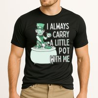 I Always Carry A Little Pot With Me Funny Saint Patricks Day Patty Cooling Performance Crew T-Shirt