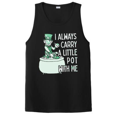 I Always Carry A Little Pot With Me Funny Saint Patricks Day Patty PosiCharge Competitor Tank