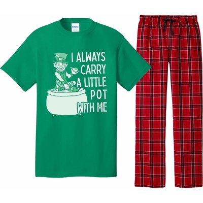 I Always Carry A Little Pot With Me Funny Saint Patricks Day Patty Pajama Set