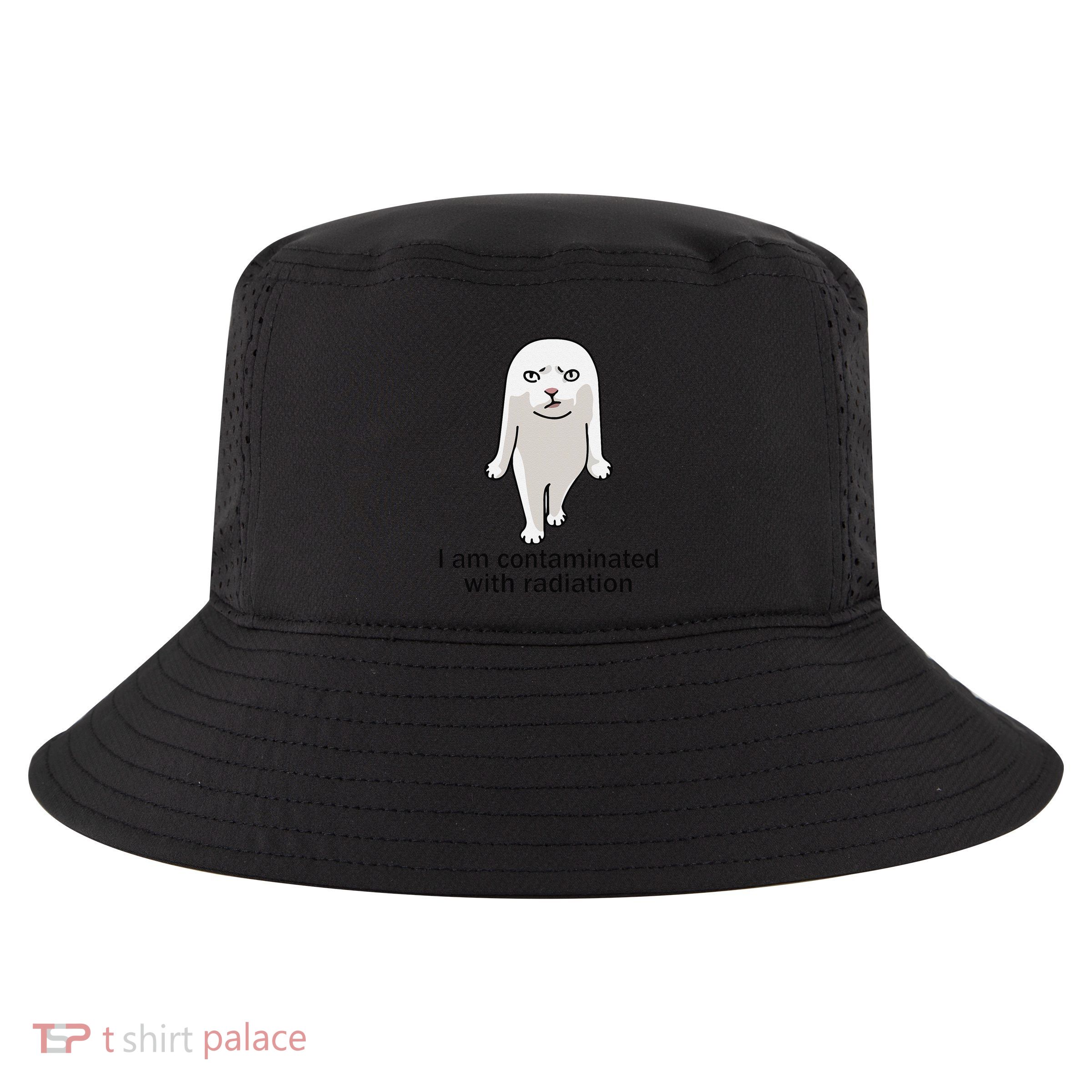 I Am Contaminated With Radiation Oddly Specific Dank Meme Cool Comfort Performance Bucket Hat
