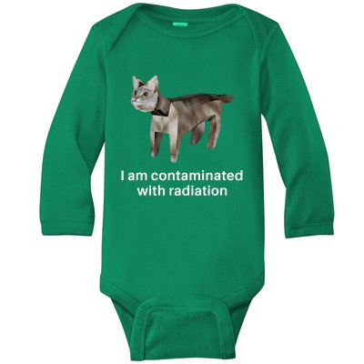 I Am Contaminated With Radiation Baby Long Sleeve Bodysuit