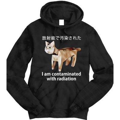 I Am Contaminated With Radiation Japanese Cat Tie Dye Hoodie