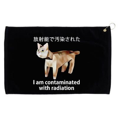 I Am Contaminated With Radiation Japanese Cat Grommeted Golf Towel