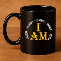 I Am Chosen Enough Worthy Known Loved Christian Religous 11oz C Handle Ceramic Mug
