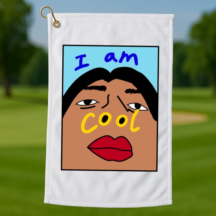 I Am Cool Nostrils Meme Golf Towel