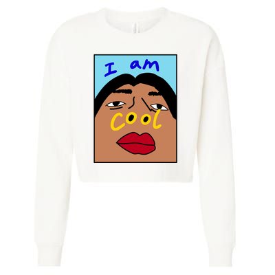 I Am Cool Nostrils Meme Cropped Pullover Crew