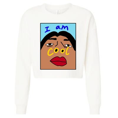 I Am Cool Nostrils Meme Cropped Pullover Crew