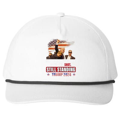 Impeached Arrested Convicted Shot Still Standing Trump 2024 Snapback Five-Panel Rope Hat