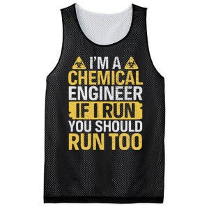 IM A Chemical Engineer If I Run You Should Run Too Funny Mesh Reversible Basketball Jersey Tank