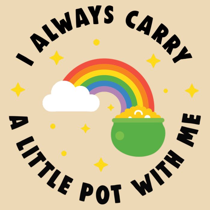 I Always Carry A Little Pot With Me Rainbow St Patricks Day Bag