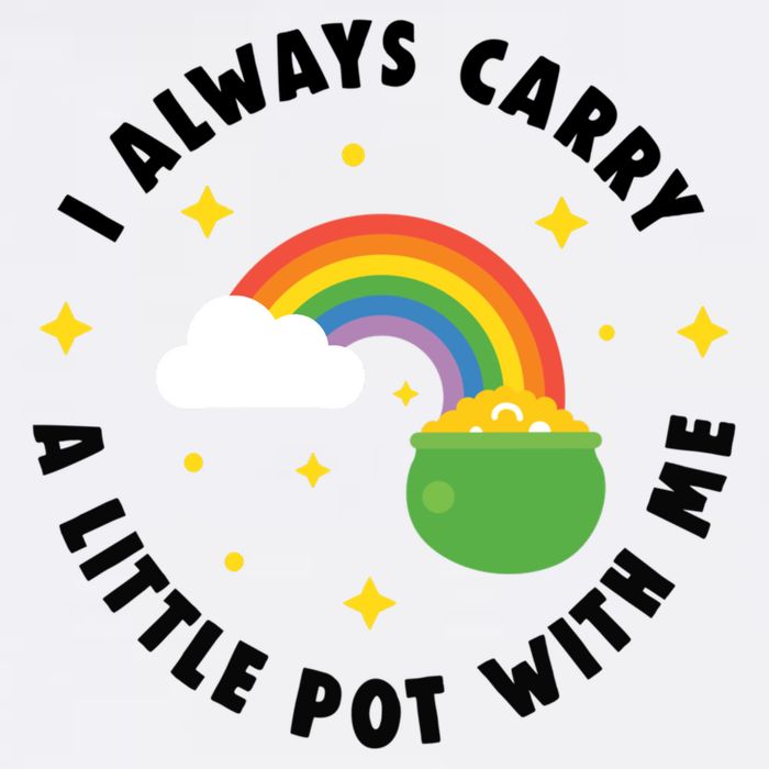 I Always Carry A Little Pot With Me Rainbow St Patricks Day 11oz C Handle Ceramic Mug
