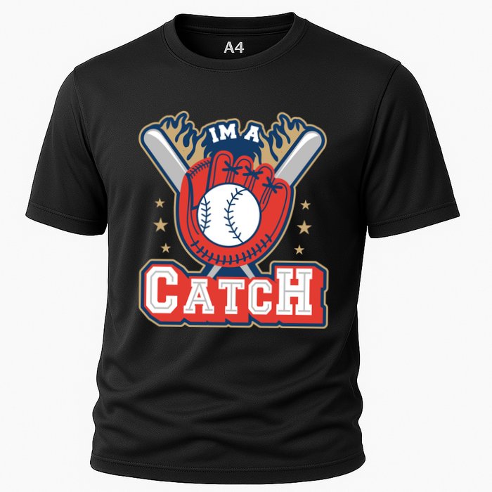 I'm A Catch Baseball Sport Cooling Performance Crew T-Shirt