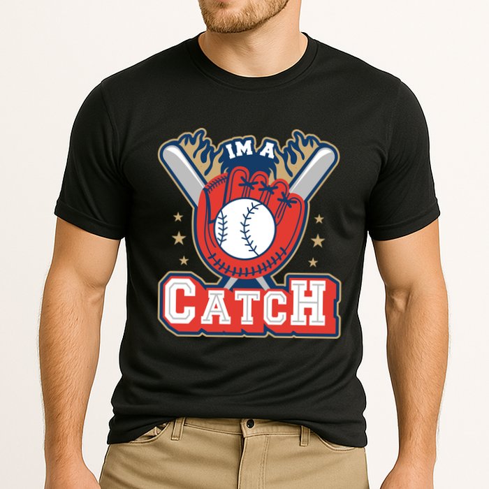 I'm A Catch Baseball Sport Cooling Performance Crew T-Shirt