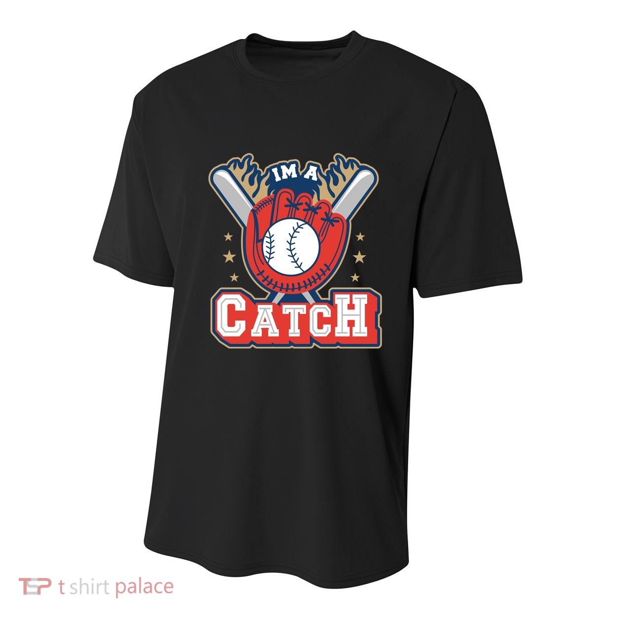 I'm A Catch Baseball Sport Youth Performance Sprint T-Shirt