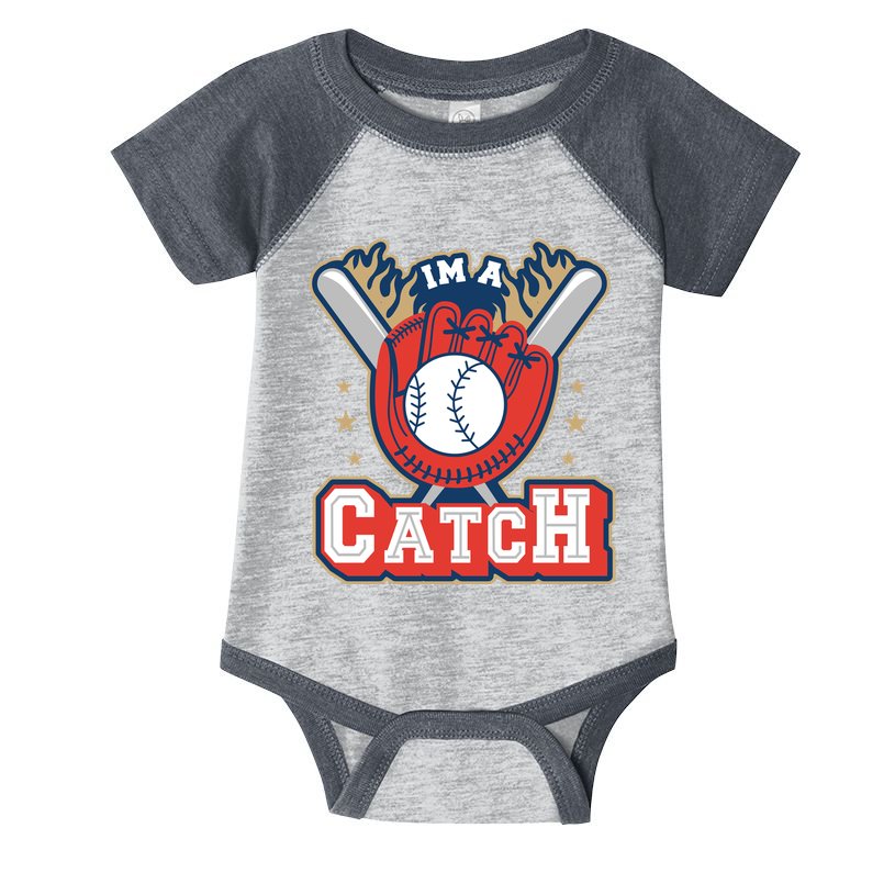 I'm A Catch Baseball Sport Infant Baby Jersey Bodysuit