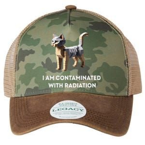 I Am Contaminated With Radiation Funny Ironic Cat Meme Legacy Tie Dye Trucker Hat