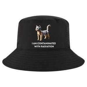 I Am Contaminated With Radiation Funny Ironic Cat Meme Cool Comfort Performance Bucket Hat