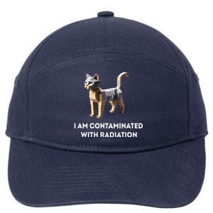 I Am Contaminated With Radiation Funny Ironic Cat Meme 7-Panel Snapback Hat