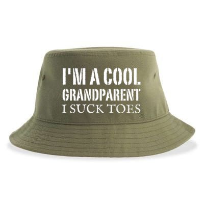 I’m A Cool Grandparent I Suck Toes Sustainable Bucket Hat