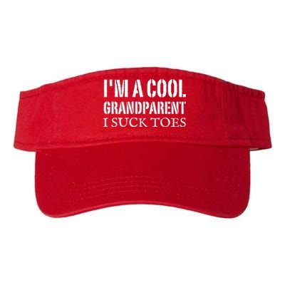 I’m A Cool Grandparent I Suck Toes Valucap Bio-Washed Visor