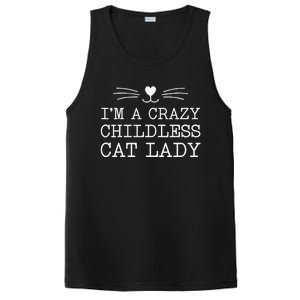 IM A Crazy Childless Cat Lady Funny 2024 PosiCharge Competitor Tank