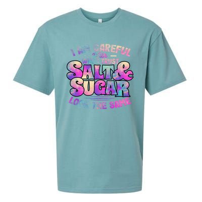 I Am Careful With Who I Trust Salt & Sugar Look The Same Sueded Cloud Jersey T-Shirt