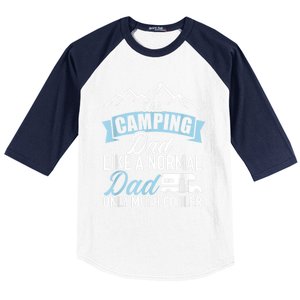 Im A Camping Dad Like A Normal Dad Only Much Cooler RV Baseball Sleeve Shirt