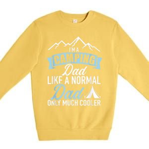 Im A Camping Dad Premium Crewneck Sweatshirt