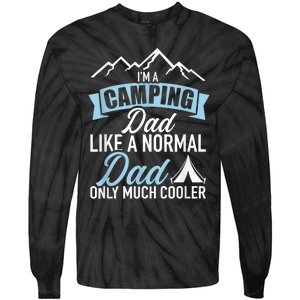 Im A Camping Dad Tie-Dye Long Sleeve Shirt