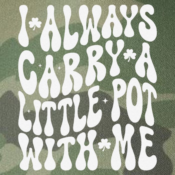 I Always Carry Little Pot With Me St Patricks Day Legacy Tie Dye Trucker Hat