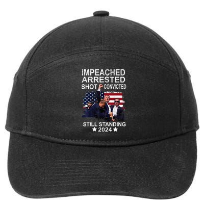 Impeached Arrested Convicted Shot Still Standing 7-Panel Snapback Hat