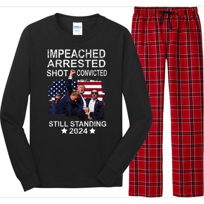 Impeached Arrested Convicted Shot Still Standing Long Sleeve Pajama Set