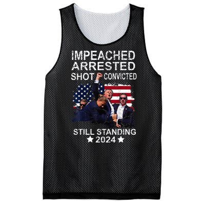 Impeached Arrested Convicted Shot Still Standing Mesh Reversible Basketball Jersey Tank