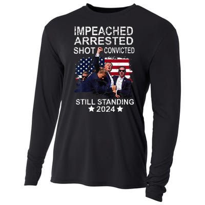 Impeached Arrested Convicted Shot Still Standing Cooling Performance Long Sleeve Crew