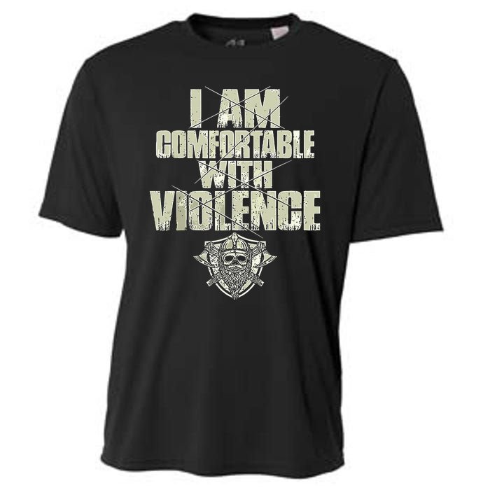 I Am Comfortable With Violence Cooling Performance Crew T-Shirt