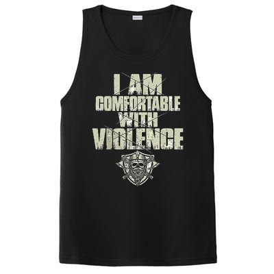 I Am Comfortable With Violence PosiCharge Competitor Tank